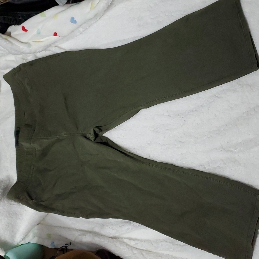 Torrid denim stretch twill green pants 5XS petite